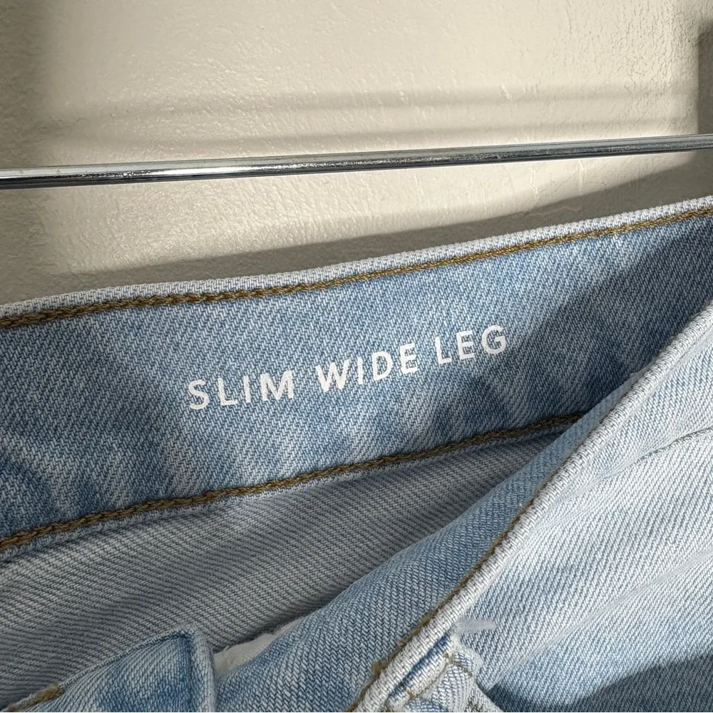 J. Crew Light Wash High-Rise Wide-Leg Jeans